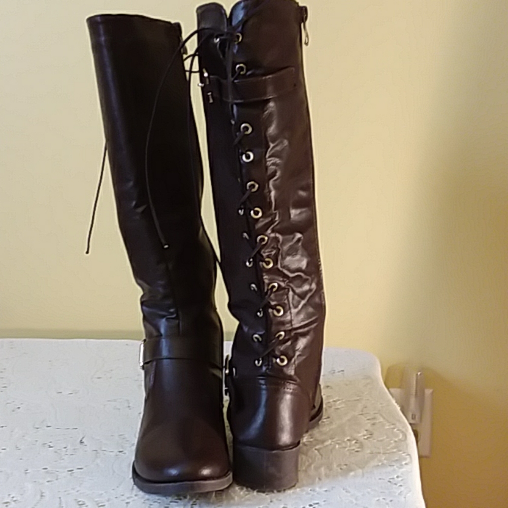 Wanted Lace Back Boots